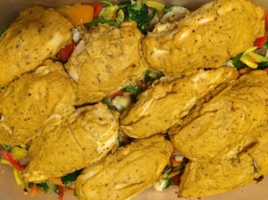 Paleo and Whole 30 Hummus crusted chicken